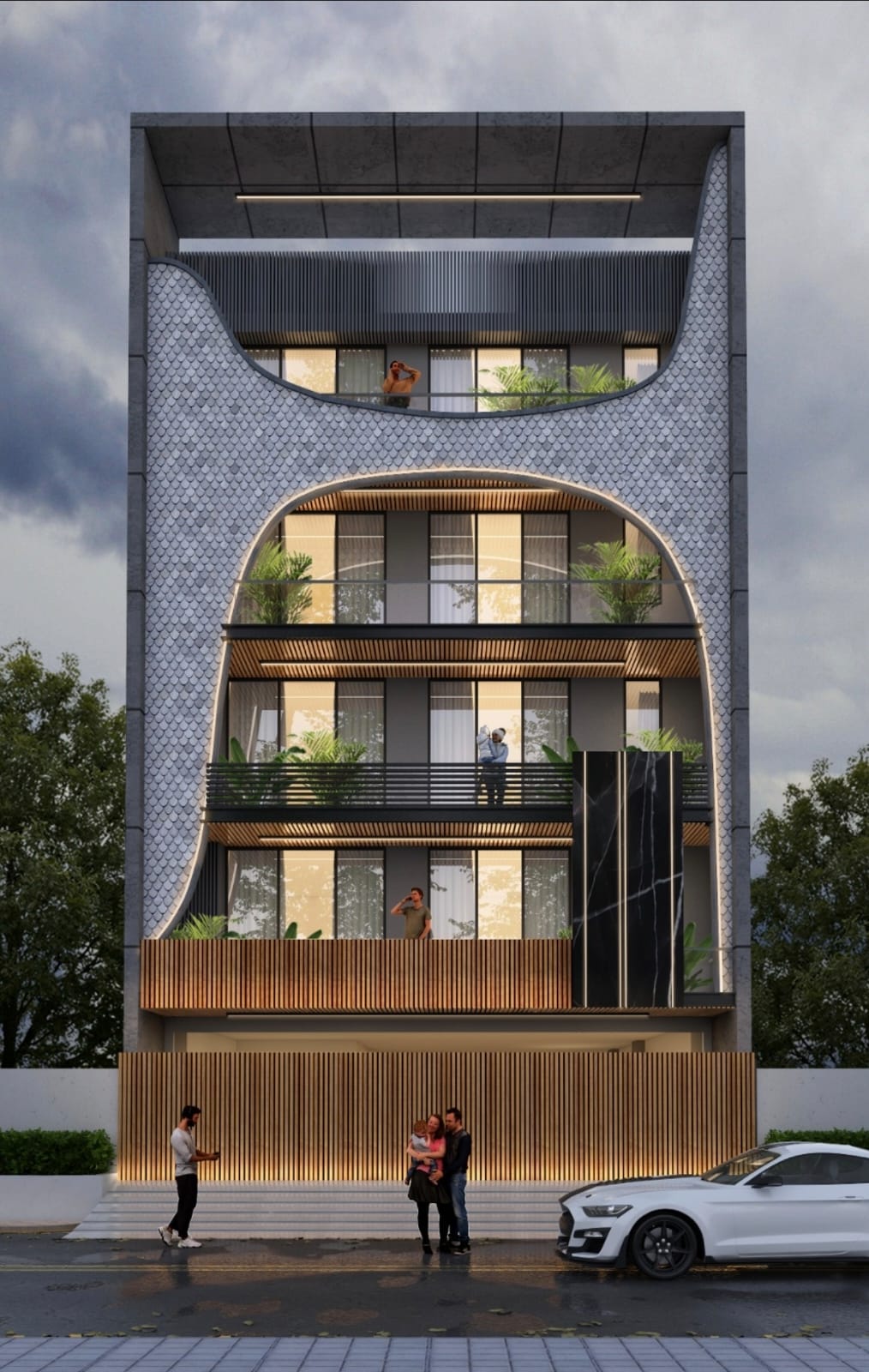 ISBE Residential Project - Curved Facade